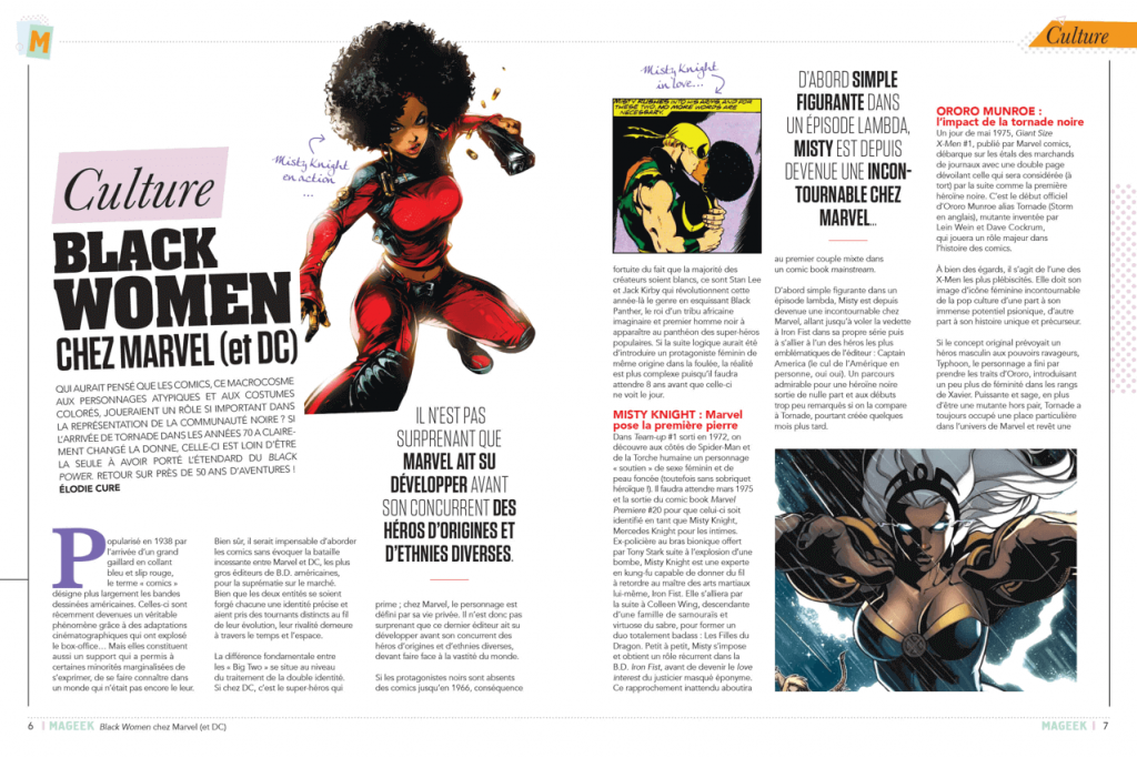Article Mageek - Héroïnes noires